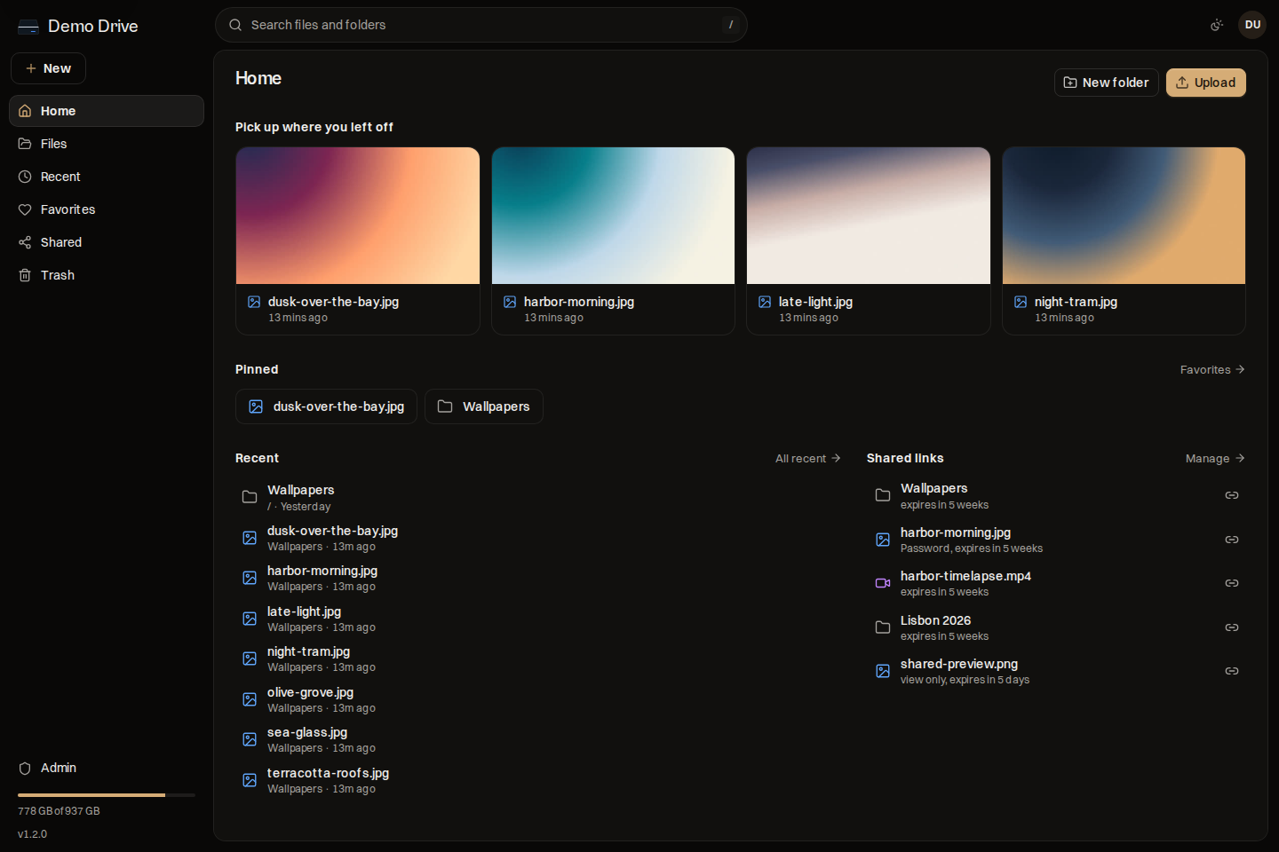 Home page and dashboard of Staaash